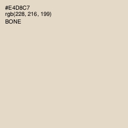 #E4D8C7 - Bone Color Image