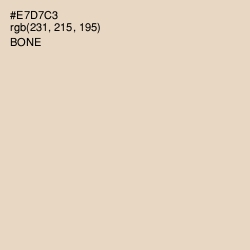 #E7D7C3 - Bone Color Image