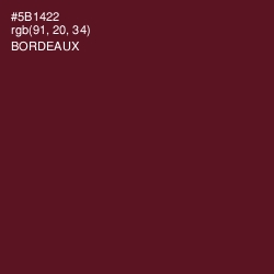 #5B1422 - Bordeaux Color Image