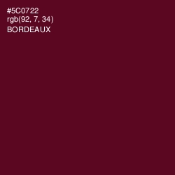 #5C0722 - Bordeaux Color Image