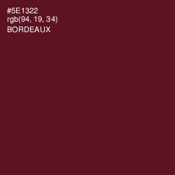 #5E1322 - Bordeaux Color Image