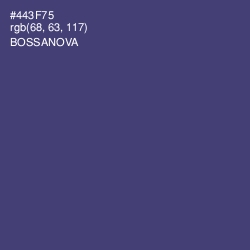 #443F75 - Bossanova Color Image