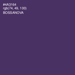 #4A3164 - Bossanova Color Image