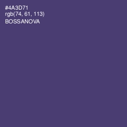 #4A3D71 - Bossanova Color Image