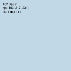 #C1D9E7 - Botticelli Color Image