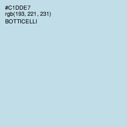 #C1DDE7 - Botticelli Color Image