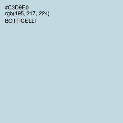 #C3D9E0 - Botticelli Color Image