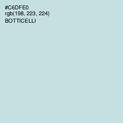 #C6DFE0 - Botticelli Color Image