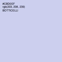 #CBD0EF - Botticelli Color Image