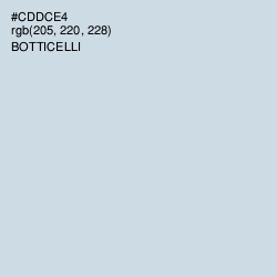 #CDDCE4 - Botticelli Color Image