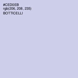 #CED0EB - Botticelli Color Image