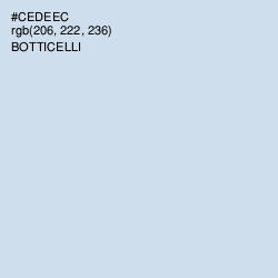 #CEDEEC - Botticelli Color Image