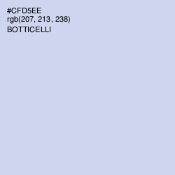 #CFD5EE - Botticelli Color Image
