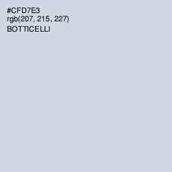 #CFD7E3 - Botticelli Color Image