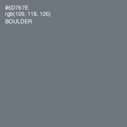 #6D767E - Boulder Color Image