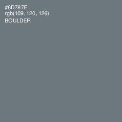 #6D787E - Boulder Color Image