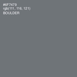 #6F7479 - Boulder Color Image