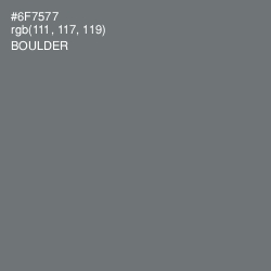 #6F7577 - Boulder Color Image