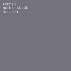 #72717D - Boulder Color Image