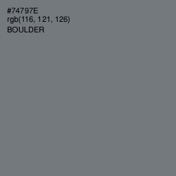#74797E - Boulder Color Image