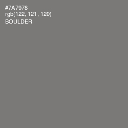 #7A7978 - Boulder Color Image