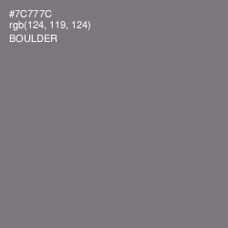 #7C777C - Boulder Color Image