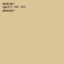 #D9C597 - Brandy Color Image
