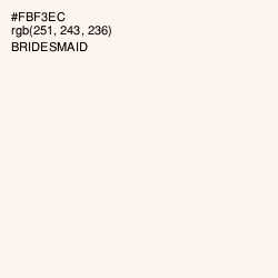 #FBF3EC - Bridesmaid Color Image