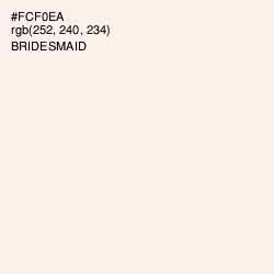 #FCF0EA - Bridesmaid Color Image