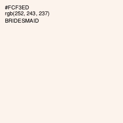 #FCF3ED - Bridesmaid Color Image