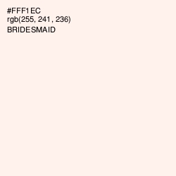 #FFF1EC - Bridesmaid Color Image