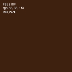 #3E210F - Bronze Color Image