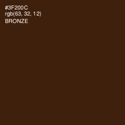 #3F200C - Bronze Color Image