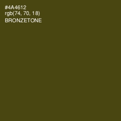 #4A4612 - Bronzetone Color Image