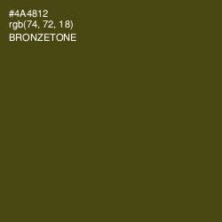 #4A4812 - Bronzetone Color Image