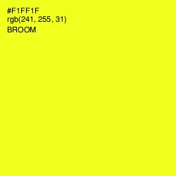 #F1FF1F - Broom Color Image