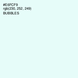 #E6FCF9 - Bubbles Color Image