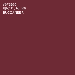 #6F2B35 - Buccaneer Color Image