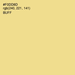 #F0DD8D - Buff Color Image