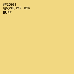 #F2D981 - Buff Color Image