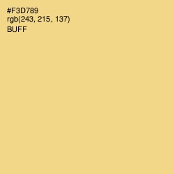 #F3D789 - Buff Color Image