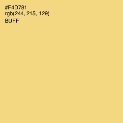 #F4D781 - Buff Color Image