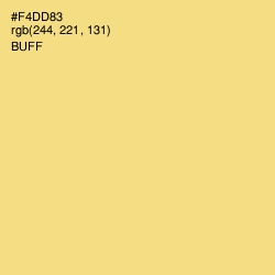 #F4DD83 - Buff Color Image