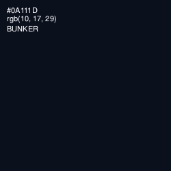 #0A111D - Bunker Color Image