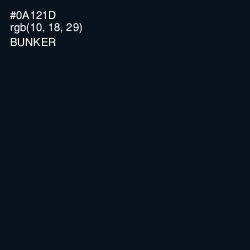 #0A121D - Bunker Color Image