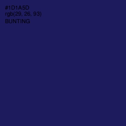 #1D1A5D - Bunting Color Image