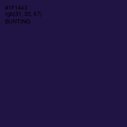 #1F1443 - Bunting Color Image