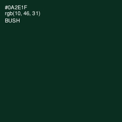 #0A2E1F - Bush Color Image