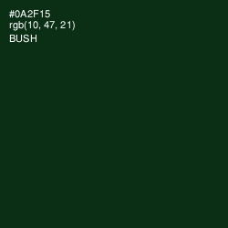 #0A2F15 - Bush Color Image