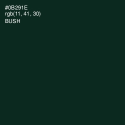 #0B291E - Bush Color Image